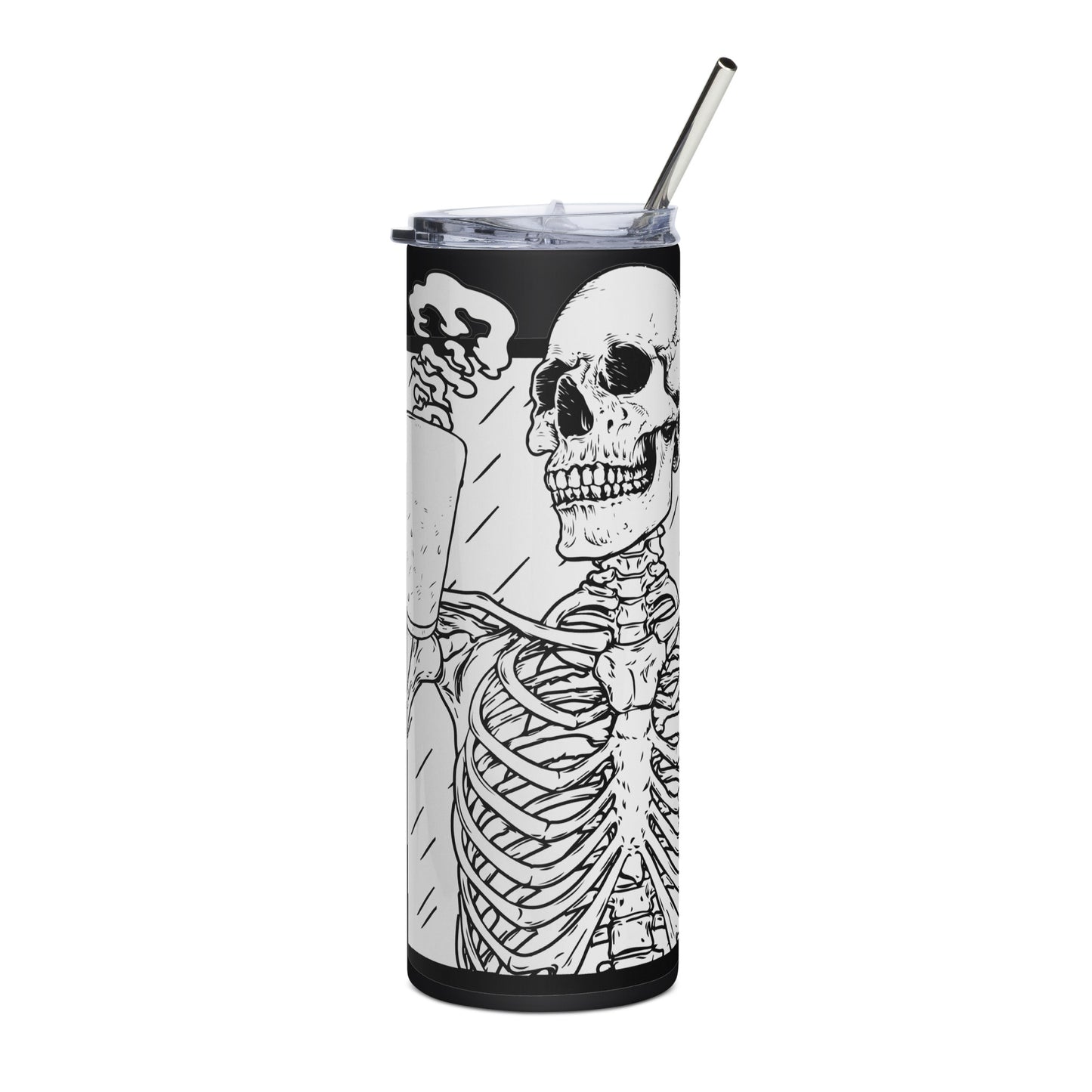 Death Til' Coffee SS Tumbler & Straw