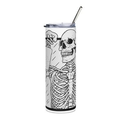 Death Til' Coffee SS Tumbler & Straw