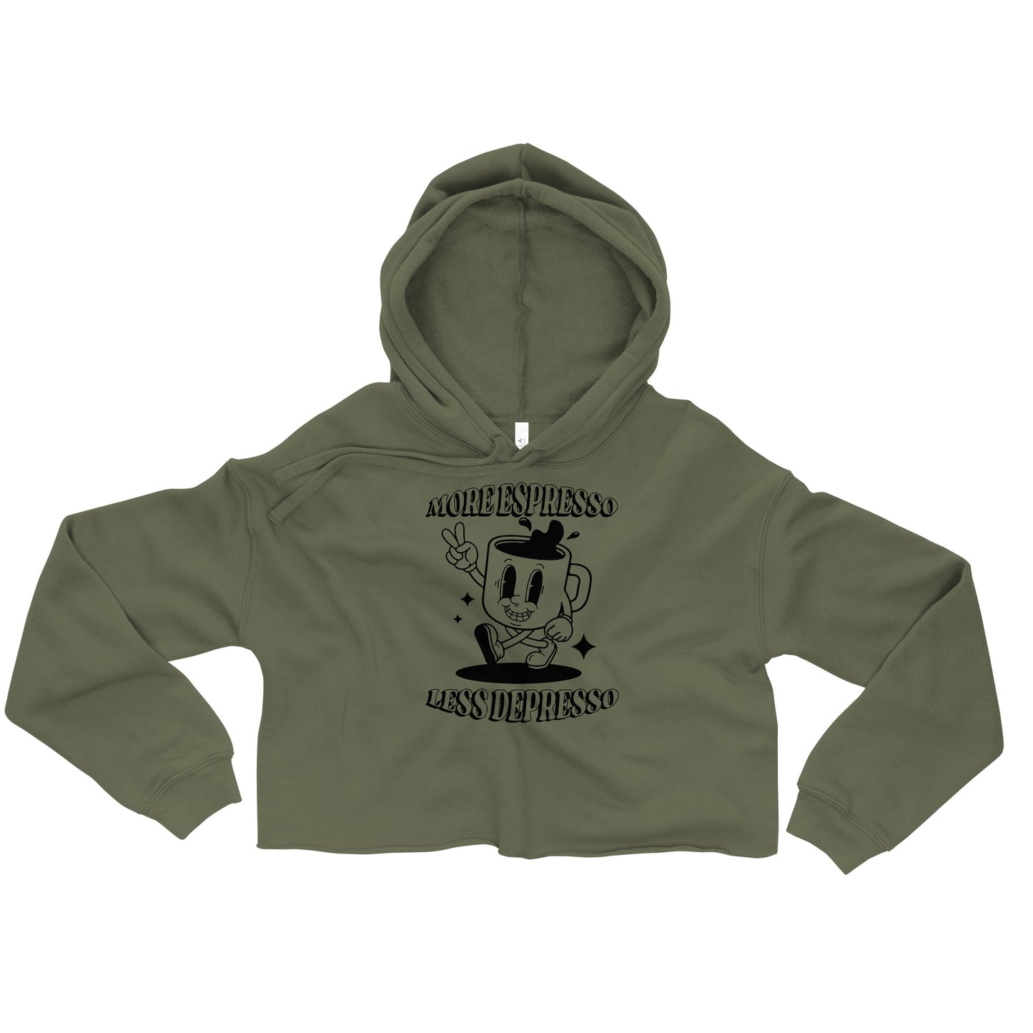 Depresso Crop Hoodie